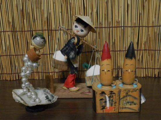 パール人形　他　お土産こけし　３点セット - 「宝の森」昭和レトロ雑貨、フィギュア、玩具のリサイクル