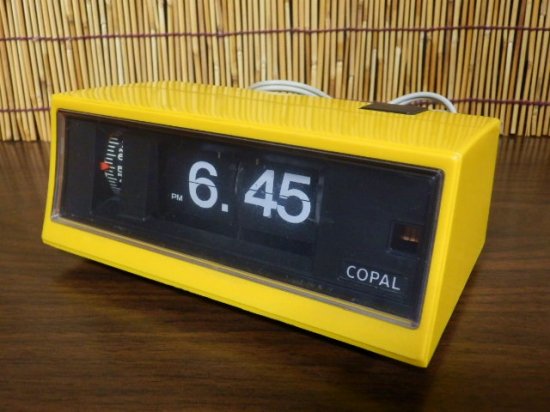 逆輸入 コパル（COPAL） パタパタ時計 COPAL RP-200 昭和レトロ 置時計