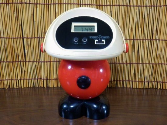 仲良しシリーズ 音声デジタルクロック ロボ丸君 昭和レトロ レトロ雑貨 フィギュア 玩具のリサイクル 宝の森
