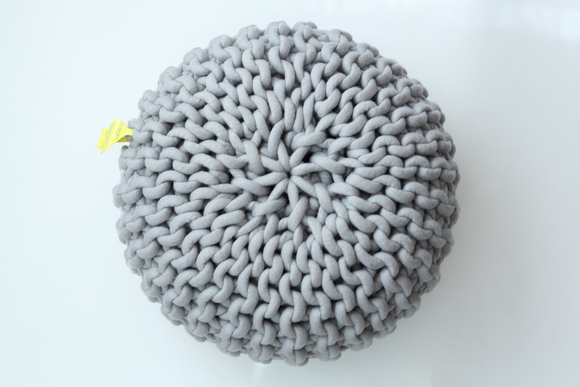 urchin pouf small (light grey) - black＆white - interior store YOKOHAMA