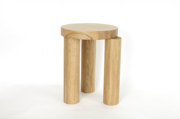 Offset stool (natural)