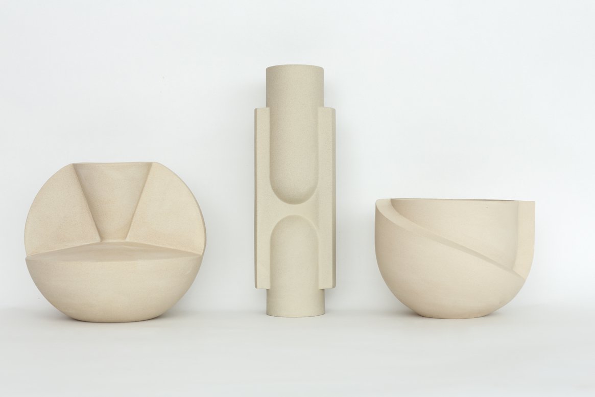 KALA (slender ceramic vase) - black＆white - interior store YOKOHAMA