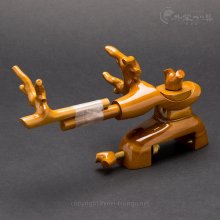 岐山　大砲型万力　小型     （美品）巾着袋付き