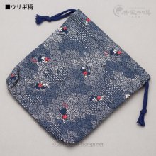 【ヘラガミ】民芸調万力袋（巾着式）