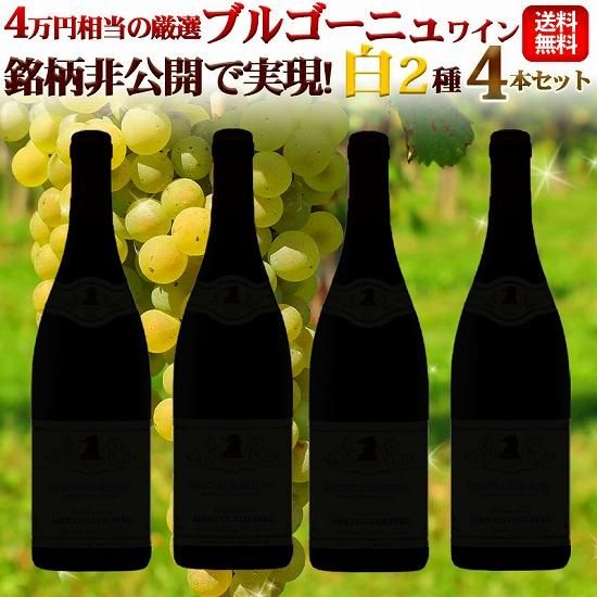 銘柄非公開で実現！4万円相当の厳選ブルゴーニュワイン 赤2種 4