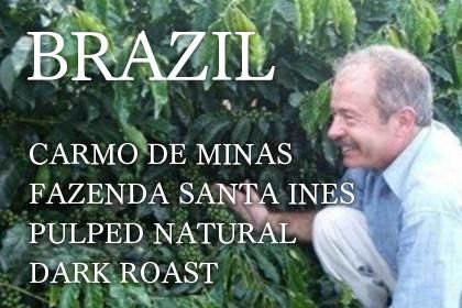 BRAZIL CARMO DE MINAS/FAZENDA SANTA INES/PULPED NATURAL/DARK ROASTʥ֥饸 ⡦ǡߥʥ / 󥿡ͥ ֥ܥ ʥ 