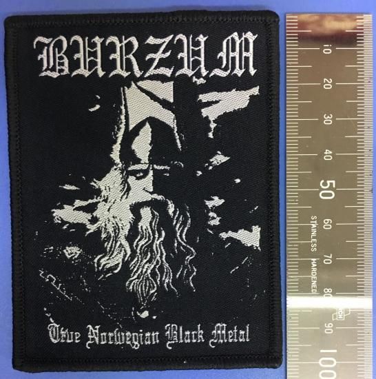 BURZUM - True Norwegian Black Metal WOVEN PATCH - RECORD BOY