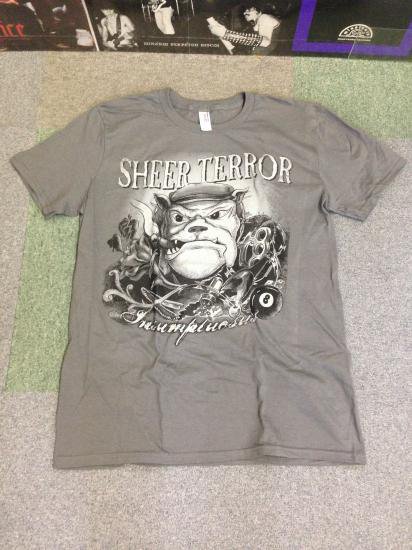 SHEER TERROR - Classic Bulldog Traditional Flash T-SHIRT - RECORD BOY
