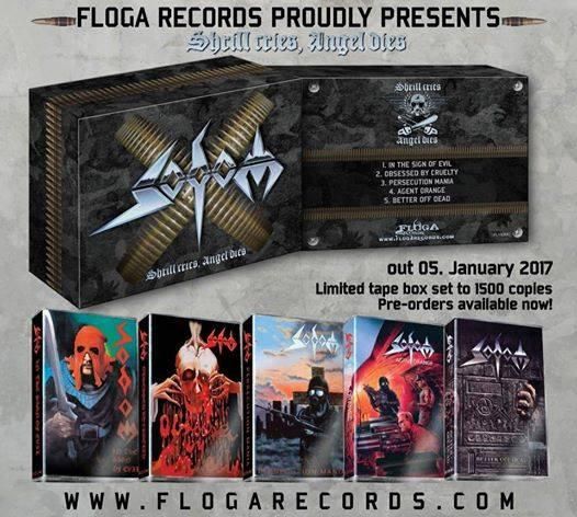 SODOM - Shrill Cries, Angel Dies 5xTAPE BOX - RECORD BOY