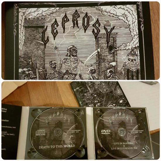 LEPROSY - Death to This World DIGPACK CD+DVD - RECORD BOY