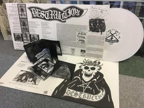 DESTRUCTION - Bestial Invasion of Hell WHITE COVER LP