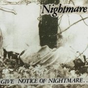 NIGHTMARE (Japan) - Give Notice of Nightmare LP - RECORD BOY