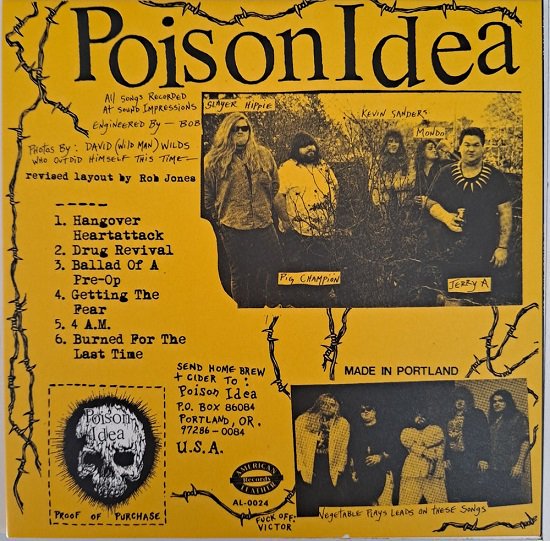 POISON IDEA - Get Loaded And Fuck CD - RECORD BOY