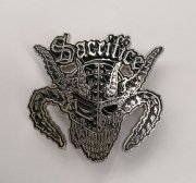 SACRIFICE (Japan) - Crest Of Black METAL PIN BADGE - RECORD BOY