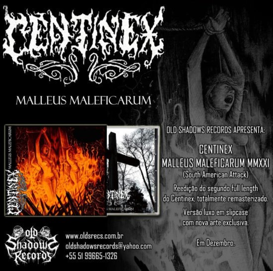 CENTINEX - Malleus Maleficarum CD - RECORD BOY