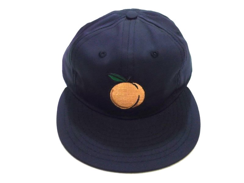 ALLTIMERS EBBETS FIELD PEACH HAT (NAVY) - OLLI KUMAMOTO