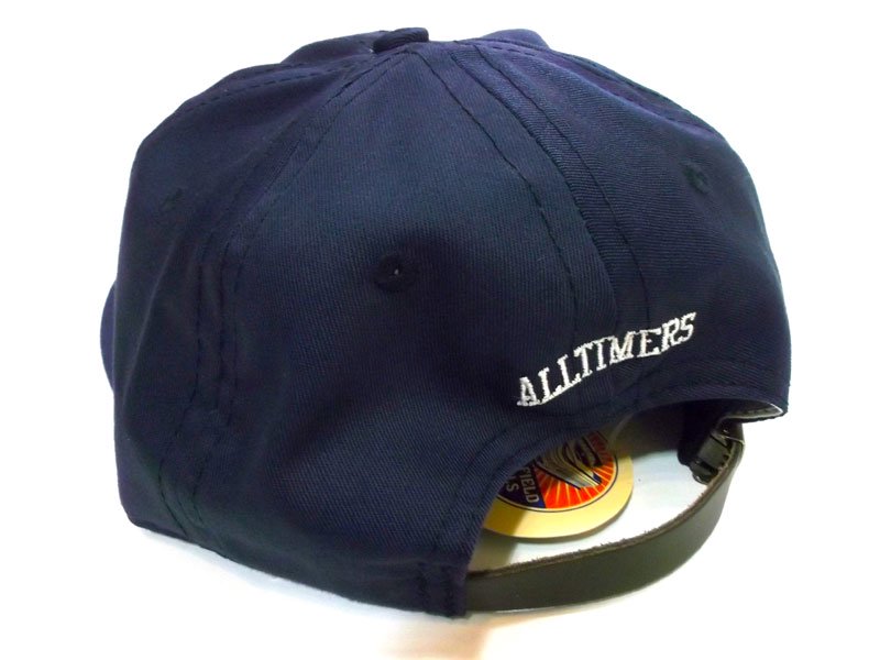 ALLTIMERS EBBETS FIELD PEACH HAT (NAVY) - OLLI KUMAMOTO