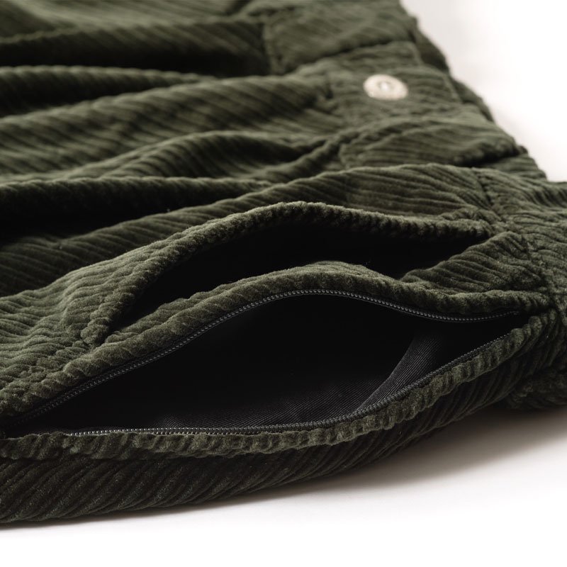 TIGHTBOOTH BIAS CORD BAGGY SLACKS (OLIVE)