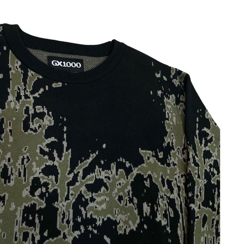 GX1000 FOREST JACQUARD KNIT SWEATER (BLACK) GX1000 FOREST JACQUARD KNIT SWEATER (BLACK)