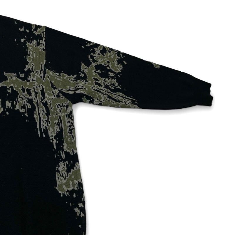 GX1000 FOREST JACQUARD KNIT SWEATER (BLACK)