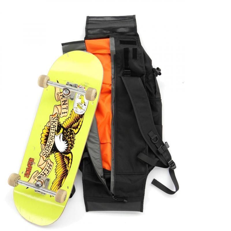 VAGA Wedge XP Skateboard-Packable Backpack (BLACK)