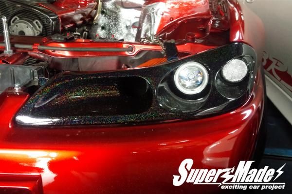 S15シルビア用レーシングヘッドライトカバー 左 - Super Made