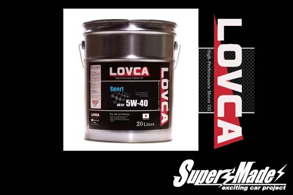 送料無料 LOVCA SPORT 5W-40 20L 日本製 100%化学合成