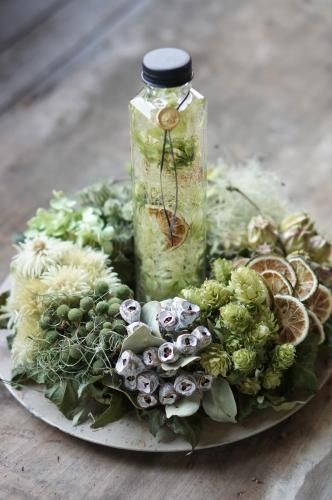 ボタニカルボトル 実のリースセット Deuxr Dried Botanicals ドライフラワー 蜜蝋花 リース 花材販売 ボタニカルボトル 実のリースセット Deuxr Dried Botanicals ドライフラワー 蜜蝋花 リース 花材販売