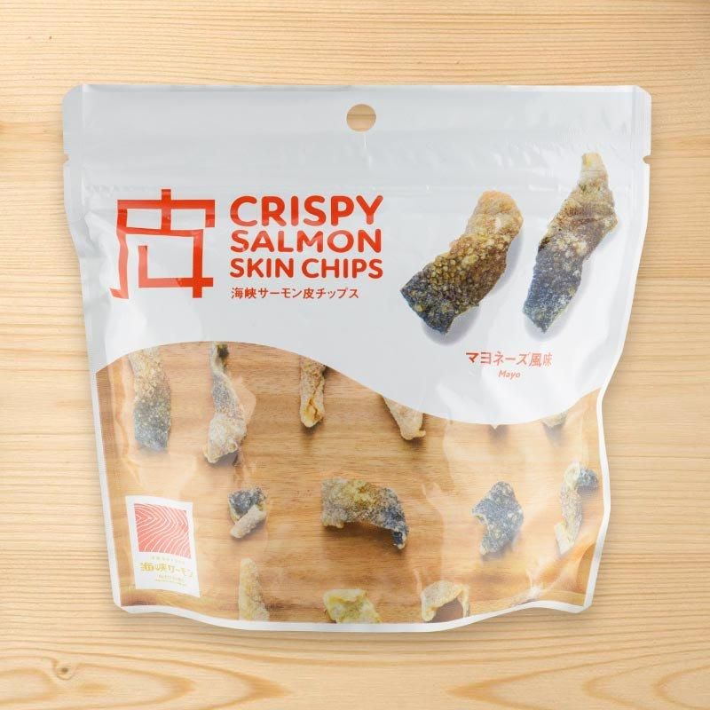 海峡サーモン皮チップス4個セットです。