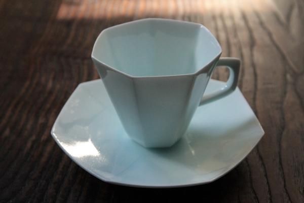 青白磁 カップ＆ソーサー （取っ手有タイプ） - 心樹庵は、お茶