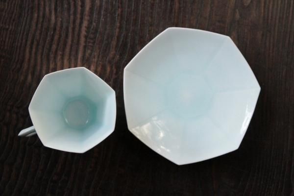 中国 青磁 青白磁 カップ＆ソーサー （取っ手有タイプ） - 心樹庵は、お茶