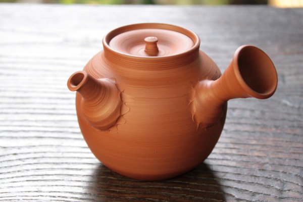 本朱泥急須 （楕円型 A) - 心樹庵は、お茶好きが嵩じて誕生した、日本 