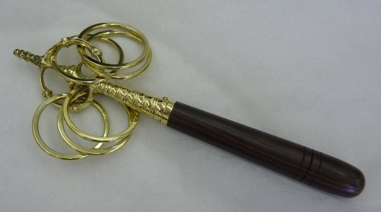 錫杖 上等品 黒檀短柄 中型 | 三佛堂櫻井商店では錫杖、密教法具、護摩 