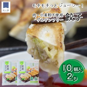 肉・小麦粉不使用 UMAUMA グルテンフリー野菜餃子 20個（10個入×2パック）