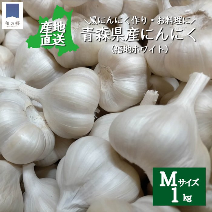 にんにく良品Mサイズ　青森県産　農家直送　ホワイト六片種 - 1