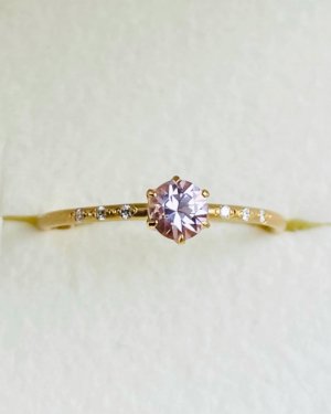 ڼ birthday stone & diamond ringK18 or K10 or Pt)4 륬ʥ 4mm  )