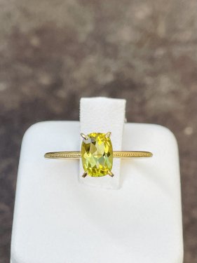 ڣʪK18 yellow tourmaline ring 