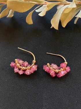 carob カロブ　ピンクオパールネックレス　ピアス片方付き Amazon | ALOHAMONI (アロハモニ) ピンクオパール ネックレス