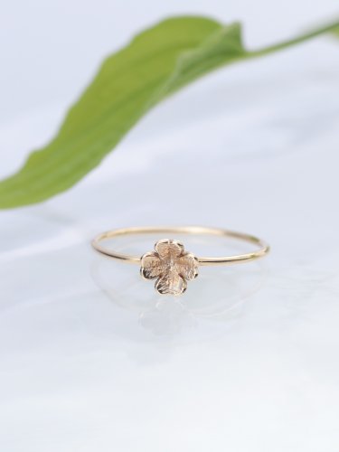 【受注生産】clover Ring ～ クローバーリング～ (K10 or K18） - Ame blanche アームブランシュ Online  Shop