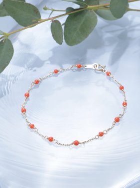  red coral bracelet  (K10  or K18 ）