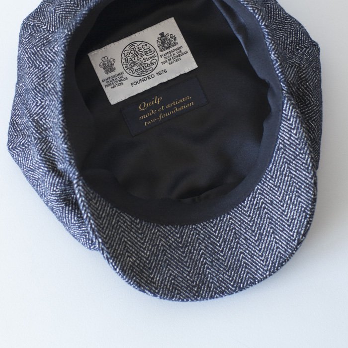 QUILP x LOCK&Co. Hatters / WATTS / Indigo Herringbone 