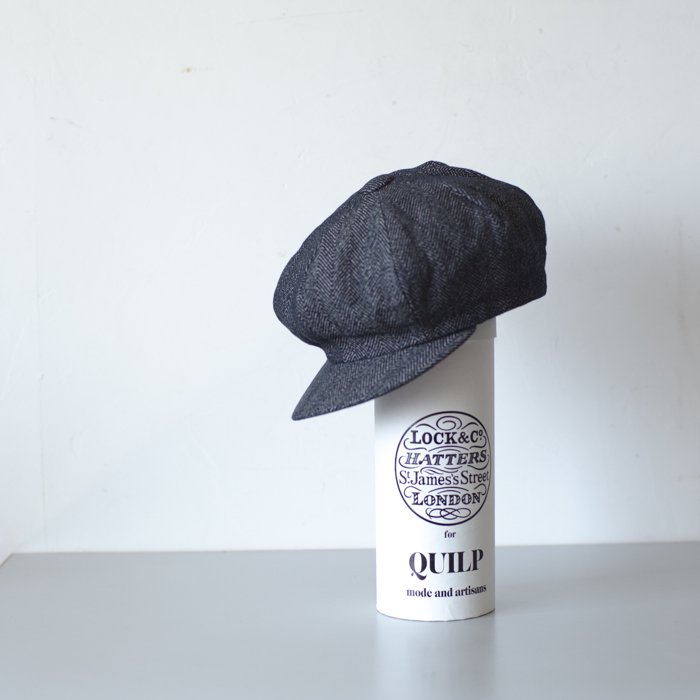 QUILP x LOCK&Co. Hatters / WATTS / Indigo Herringbone 