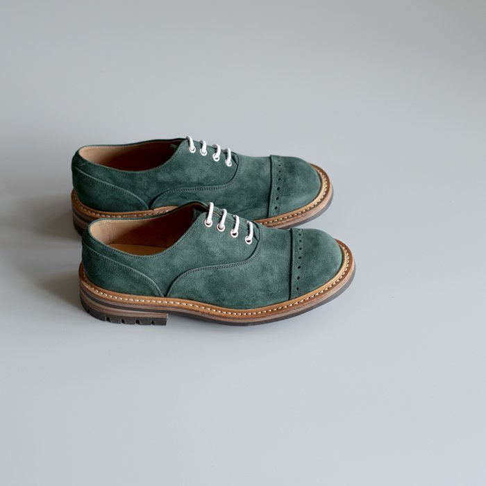 M7401 Oxford Shoe / GREEN Castorino Suede / UK6.0 in stock