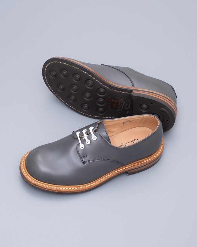 M7351 Plain Derby Shoe / DARK GREY Calf / UK6.0, UK6.5, UK7.0, UK9.0 in stock