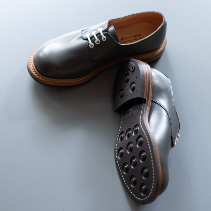 M7351 Plain Derby Shoe / DARK GREY Calf / UK6.0, UK6.5 in stock