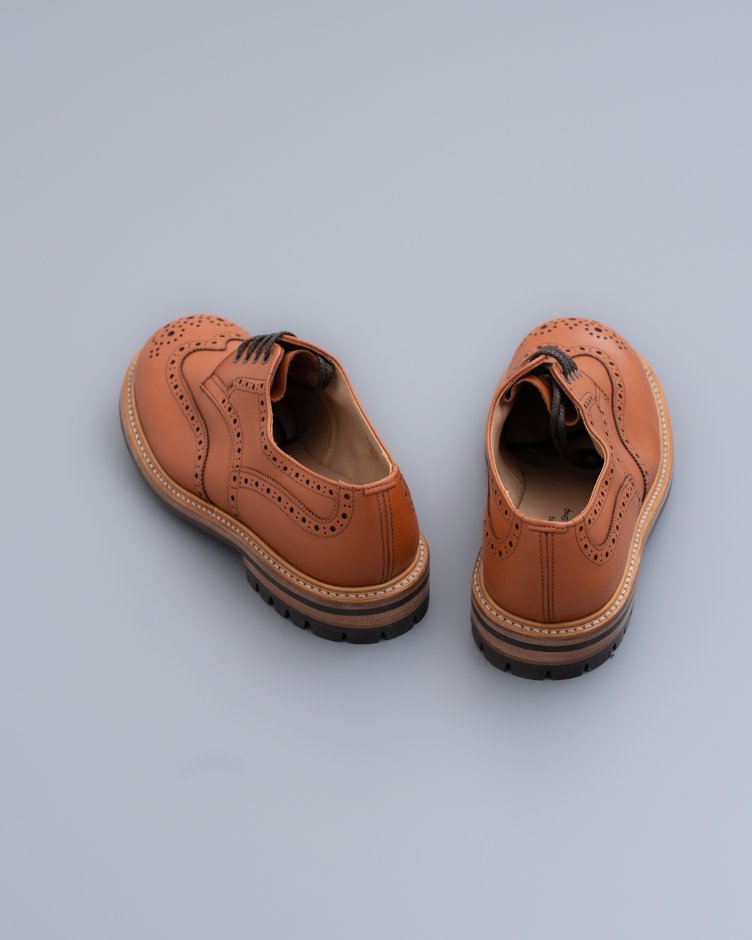 M7457 Derby Brogue Shoe / C.SHADE Brown / UK3.5, 6.0, 9.5 in stock