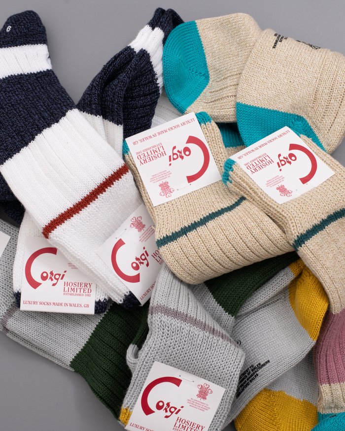 corgi / Cotton Socks / GREY