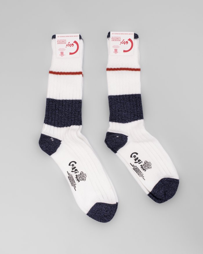 corgi / Cotton Socks / WHITE
