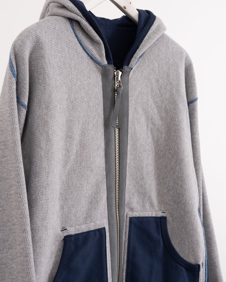 HOPPER'S BRUNCH / Parka / NAVY x GREY