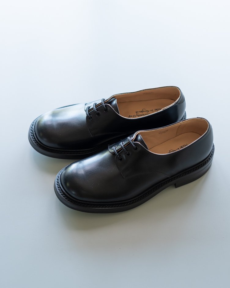 M7351 Plain Derby Shoe / BLACK Box calf  / UK5.0, UK6.0, UK6.5, UK7.0, UK7.5, UK8.5 in stock